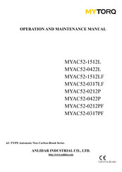 ANLIDAR MYTORQ MYAC52-0317LF Operation And Maintenance Manual