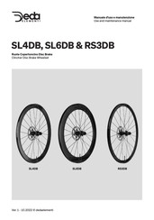 Deda Elementi SL6DB Use And Maintenance Manual
