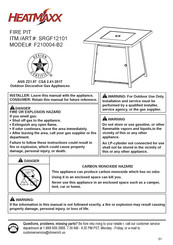 Heatmaxx F210004-B2 Instructions Manual