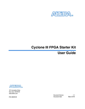 Altera Cyclone III FPGA Starter Kit User Manual