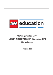 LEGO MINDSTORMS Education EV3 MicroPython Getting Started