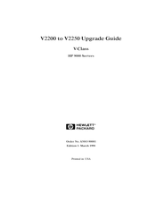 HP 9000 V2200 Upgrade Manual