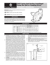 Franklin Electric FAOT-6 Owner's Manual