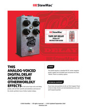 StewMac TAPE OP DELAY Instruction Manual