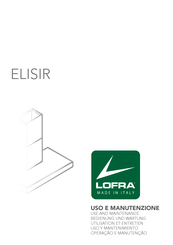 Lofra ELISIR Use And Maintenance