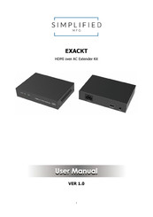 Simplified MFG EXACKT User Manual