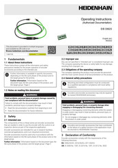 HEIDENHAIN EIB 3392S Operating Instructions Manual