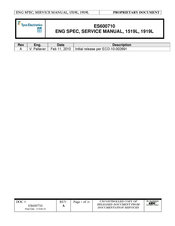 Tyco Electronics ELO 1919L-8CEA-1-GY-G Service Manual