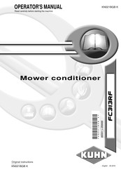 KUHN FC313 RF Operator's Manual