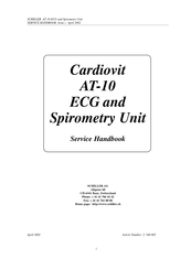 Schiller Cardiovit AT-10 Service Handbook