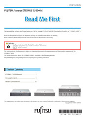 Fujitsu Storage ETERNUS CS800 M1 Read Me First