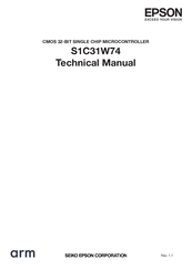 Epson S1C31W74 Technical Manual