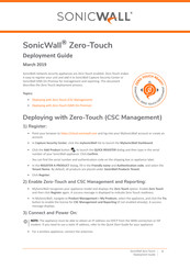 Sonicwall Zero-Touch Deployment Manual
