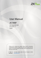 ZKTeco ZK-IWBP User Manual