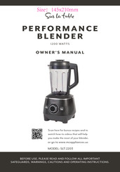 Sur la table SLT-2203 Owner's Manual