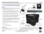 Daktronics Sportsound SSR-200 Quick Start Manual