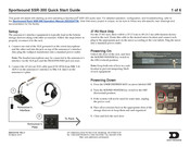 Daktronics Sportsound SSR-300 Quick Start Manual