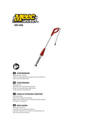 Meec tools 001-445 Operating Instructions Manual