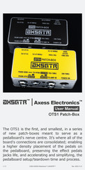 AXESS ELECTRONICS AXSGTR OTS1 User Manual