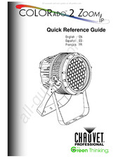 Chauvet Professional COLORado 2 Zoom Tour Quick Reference Manual