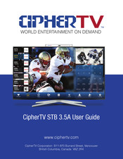 CipherTV STB 3.5A User Manual