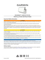 Garmin ECHOMAP UHD2 9 SV Installation Instructions Manual