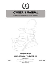T-SPA BRIANNA T-200 Owner's Manual