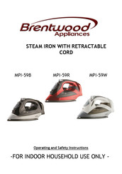 Brentwood MPI-59R Operating And Safety Instructions Manual