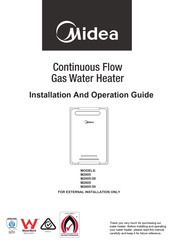 Midea M2605 Installation And Operation Manual