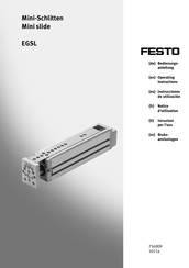 Festo EGSL Operating Instructions Manual