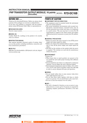 M-system R7D-DC16B Instruction Manual