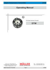 Muller DTW Operating Manual
