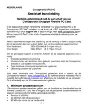 Conceptronic SP1394C Quick Start Manual