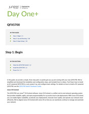 Juniper Day One+ QFX5700 Manual