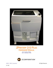 Z Corporation ZPRINTER 310 PLUS Hardware Manual