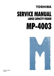 Toshiba MP-4003 Service Manual