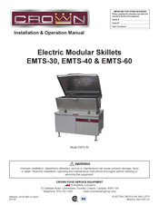Middleby CROWN EMTS-30 Installation & Operation Manual