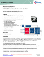 Infineon iMOTION IRDM983-025MB Reference Manual