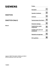 Siemens SIMOTION D445-2 Manual