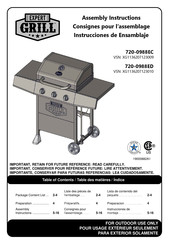 EXPERT GRILL 720-0789M, 720-0789MB Manuel d'instructions pour gril à gaz  extérieur