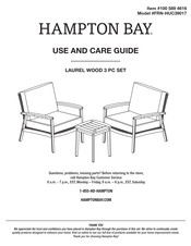 Hampton Bay LAUREL FRN-HUC39017 Use And Care Manual