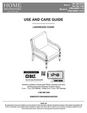 Home Decorators Collection LAKEWOOD FRN-800911-CT2 Use And Care Manual