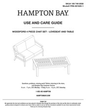 HAMPTON BAY WOODFORD FRN-801820-1 Use And Care Manual