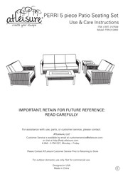 Atleisure PERRI FRN-312800 Use & Care Instructions Manual