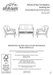 Atleisure Nautical FRN-801720 Assembly & Care Instructions