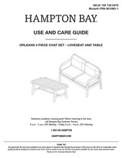 HAMPTON BAY ORLEANS FRN-801960-1 Use And Care Manual