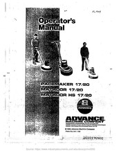 Advance acoustic MATADOR 17/20 Operator's Manual