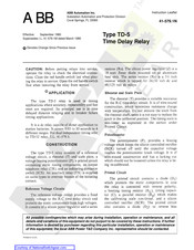 ABB TD-5 Instruction Leaflet
