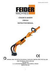 Feider Machines FPB1010 Instruction Manual