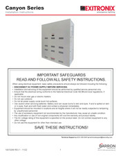 Exitronix CNYN-750 Installation Instructions Manual